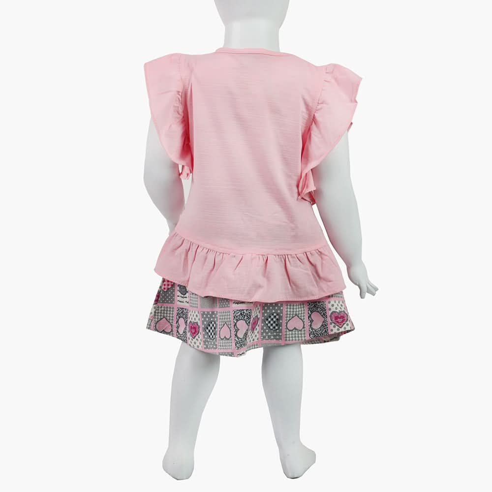 Girls Skirt Suit - Pink, Girls Suits, Chase Value, Chase Value