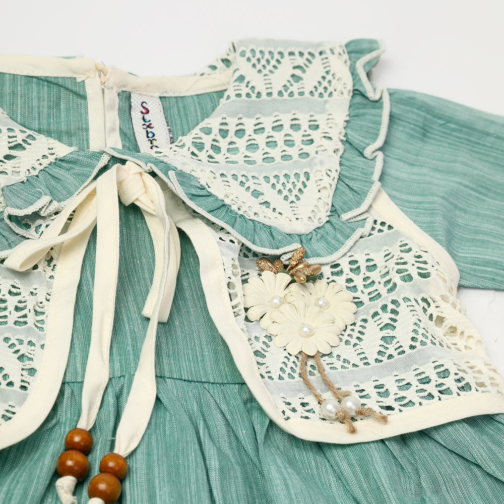 Girls Shalwar Suits - Green, Girls Shalwar Kameez, Chase Value, Chase Value