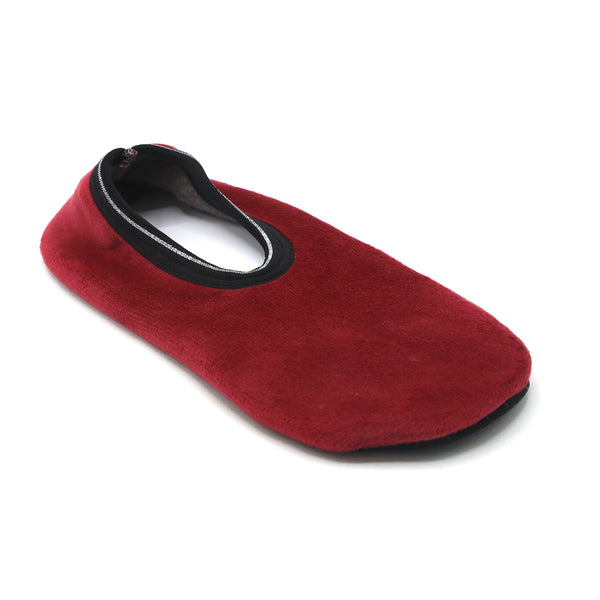 Women's Velvet Boot Socks - Maroon