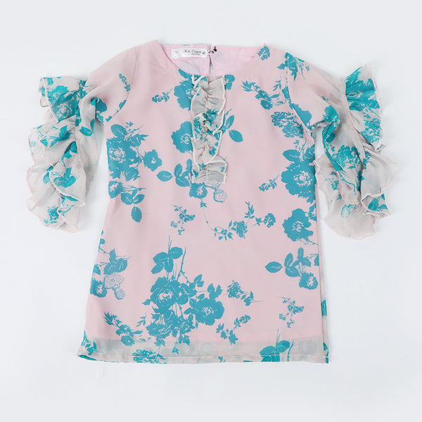 Girls Chiffon Top - Tea Pink, Girls Tops, Chase Value, Chase Value