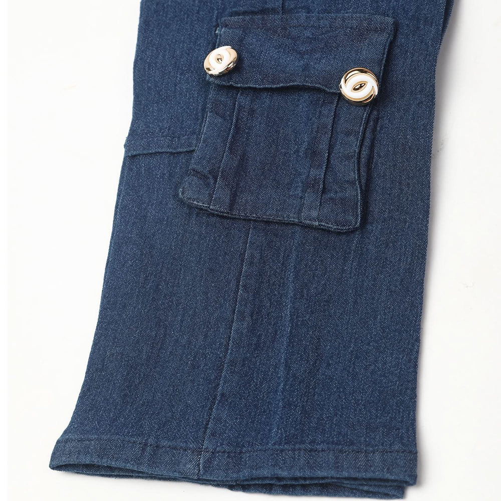 Girl's Denim Pant - Blue, Girls Pants & Capri, Chase Value, Chase Value