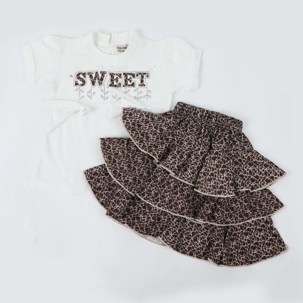 Girls Skirt Suit - White, Girls Shorts Skirts, Chase Value, Chase Value
