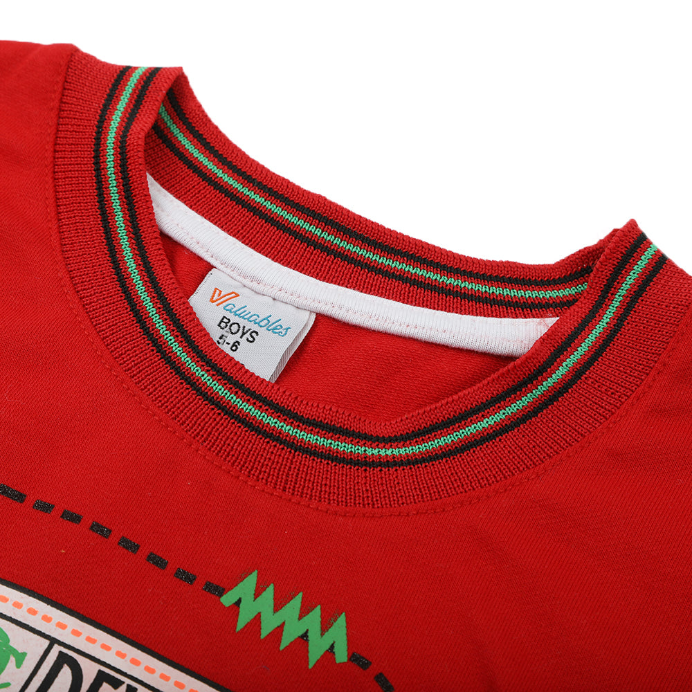 Boys Full Sleeves SweatShirt - Red, Boys Hoodies & Sweat Shirts, Chase Value, Chase Value