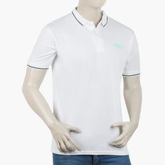 Eminent Men's Azadi Half Sleeves Polo T-Shirt - White