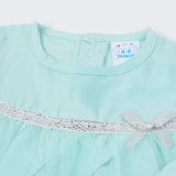 Newborn Girls Half Sleeves Suit - Cyan, Newborn Girls Sets & Suits, Chase Value, Chase Value