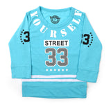 Boys Full Sleeves T-Shirt - Sky Blue, Boys T-Shirts, Chase Value, Chase Value