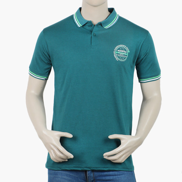 Eminent Men's Azadi Half Sleeves Polo T-Shirt - Green
