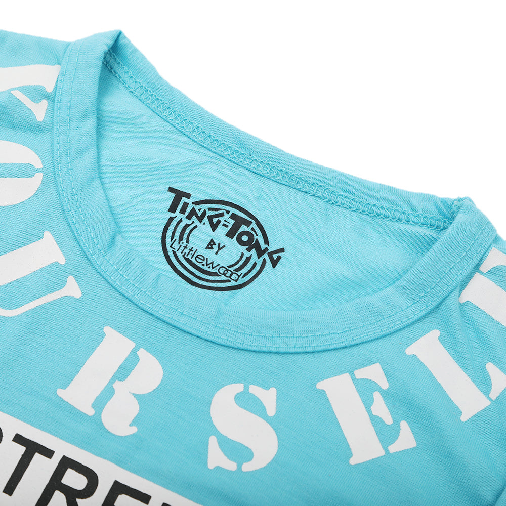 Boys Full Sleeves T-Shirt - Sky Blue, Boys T-Shirts, Chase Value, Chase Value