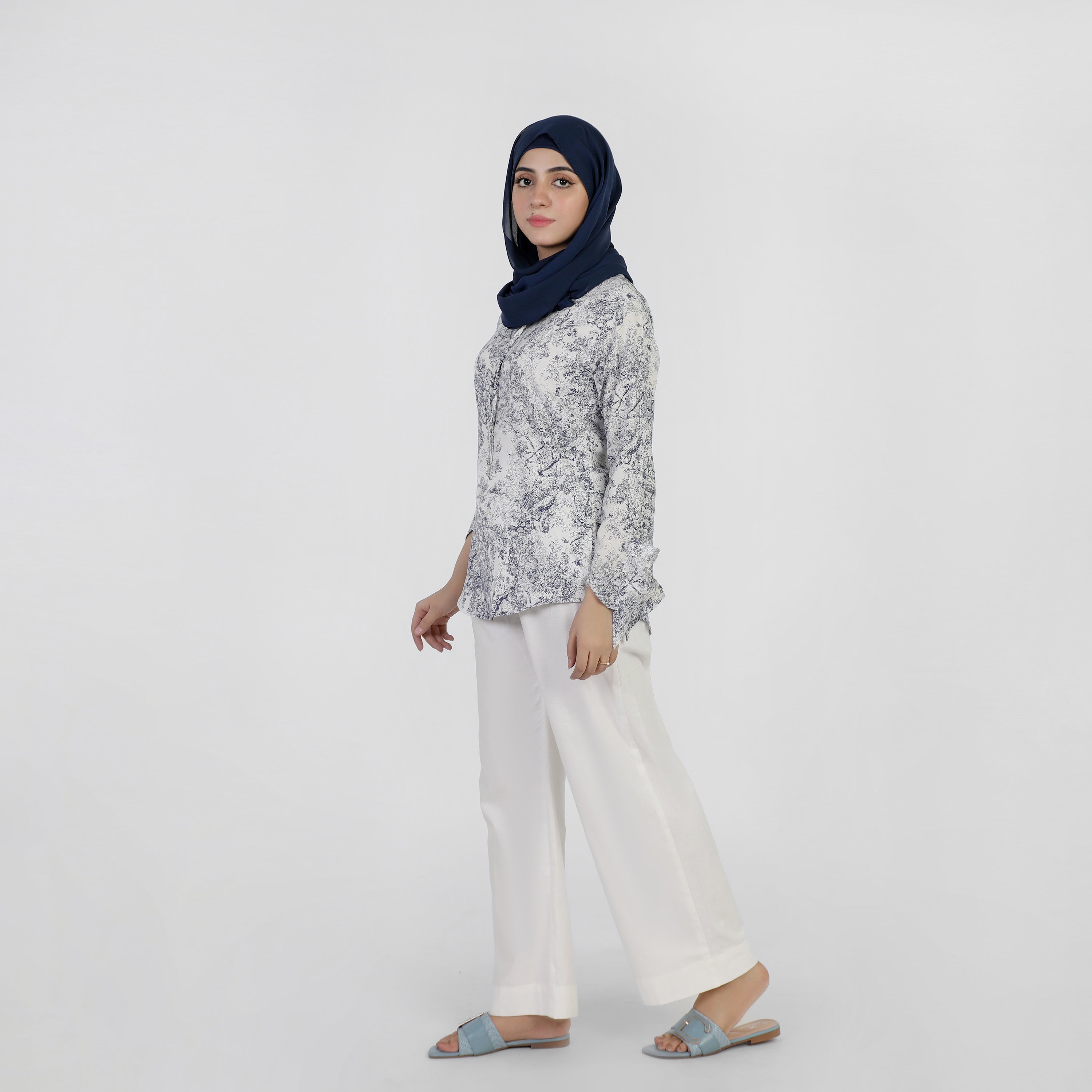 Women's Printed Western Top - White, Women T-Shirts & Tops, Chase Value, Chase Value