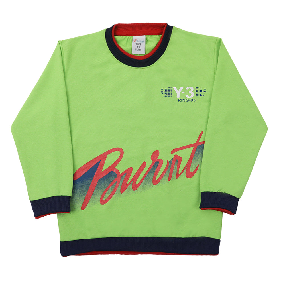 Boys Full Sleeves SweatShirt - Green, Boys Hoodies & Sweat Shirts, Chase Value, Chase Value