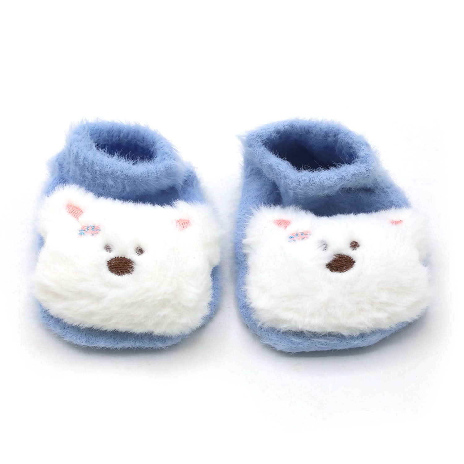 Newborn Fur Silicon Socks - Light Blue, Newborn Caps, Shoes & Socks, Chase Value, Chase Value