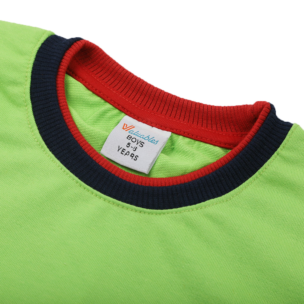 Boys Full Sleeves SweatShirt - Green, Boys Hoodies & Sweat Shirts, Chase Value, Chase Value