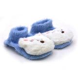 Newborn Fur Silicon Socks - Light Blue, Newborn Caps, Shoes & Socks, Chase Value, Chase Value