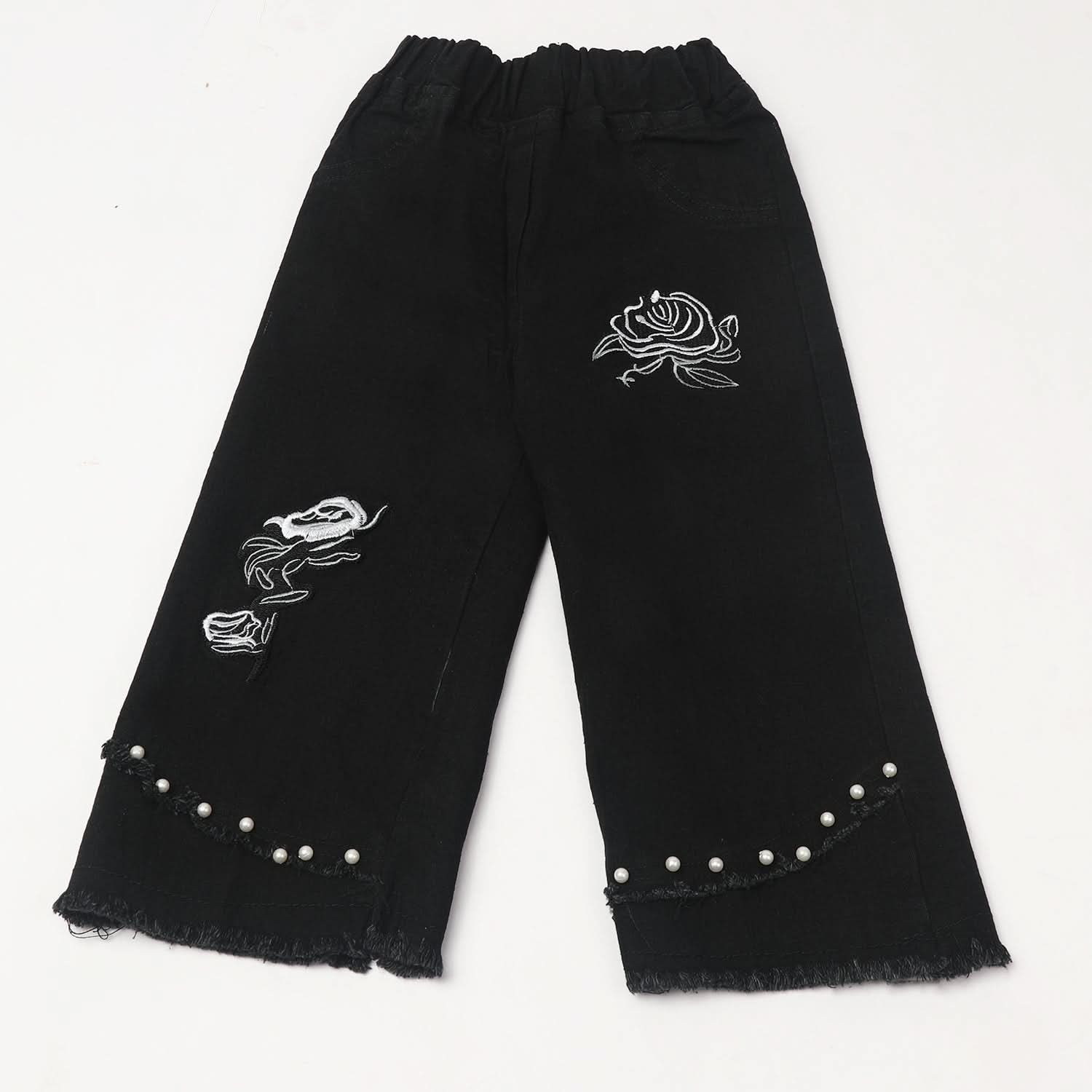 Girl's Denim Pant - Black, Girls Pants & Capri, Chase Value, Chase Value