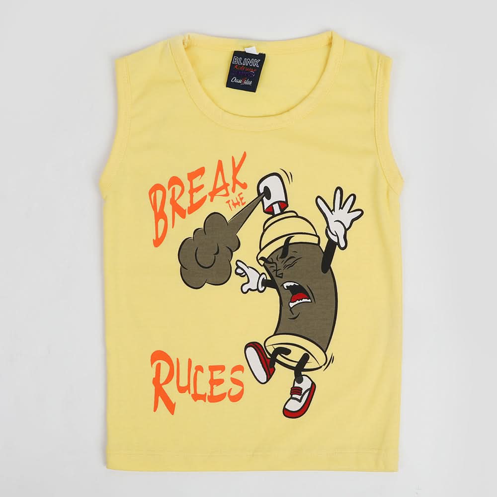 Boys Sando T-Shirt - Yellow, Boys Sando, Chase Value, Chase Value