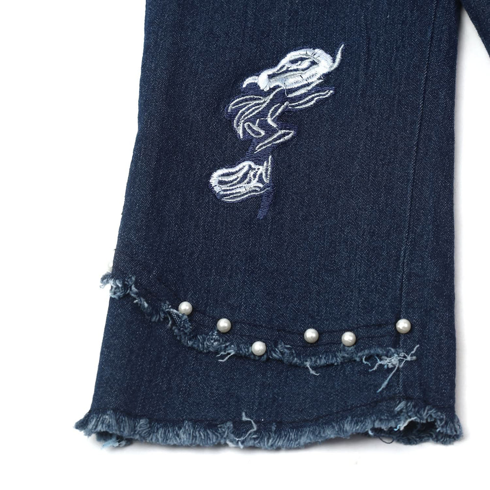 Girl's Denim Pant - Blue, Girls Pants & Capri, Chase Value, Chase Value