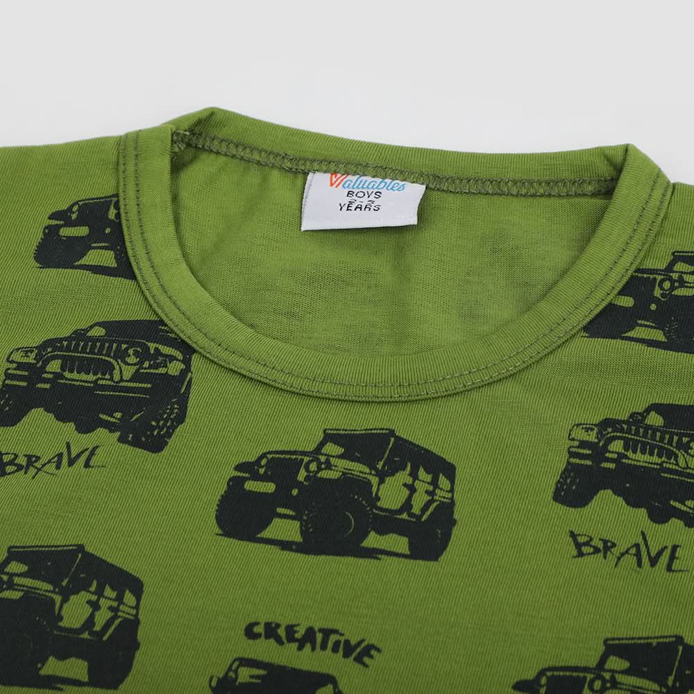 Boys Sando T-Shirt - Olive Green, Boys Sando, Chase Value, Chase Value