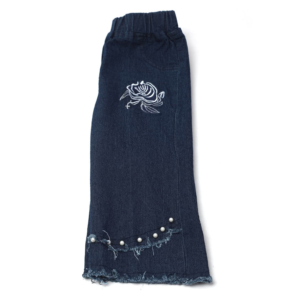 Girl's Denim Pant - Blue, Girls Pants & Capri, Chase Value, Chase Value