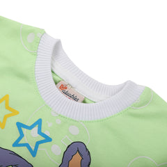 Newborn Girls Full Sleeves Suit - Light Green