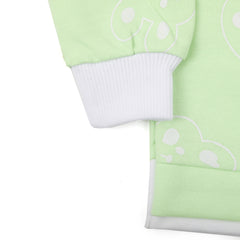 Newborn Girls Full Sleeves Suit - Light Green