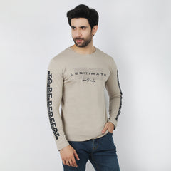 Eminent Men's Round Neck Full Sleeves T-Shirt - Grey