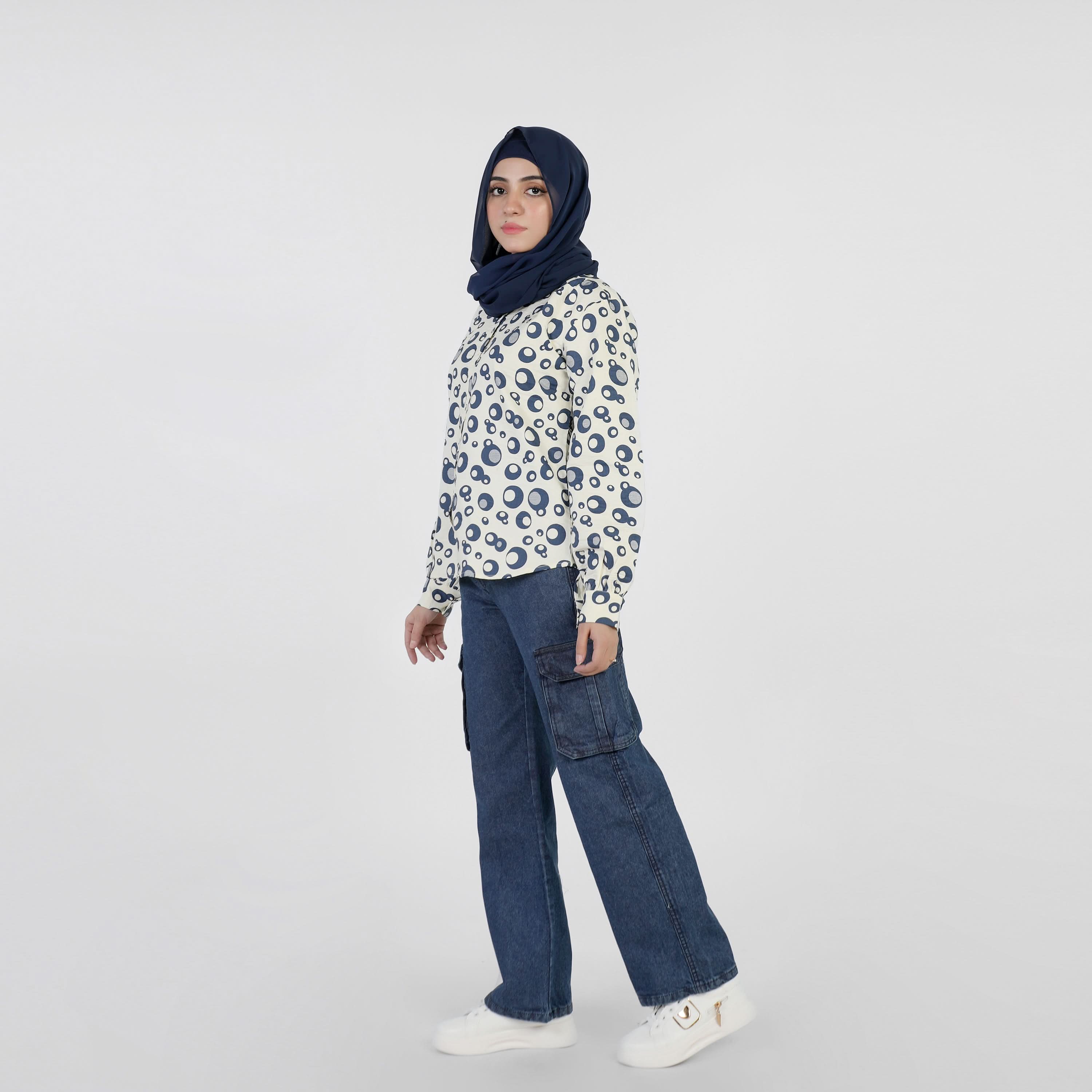 Women's Casual Shirt - Blue, Women T-Shirts & Tops, Chase Value, Chase Value