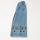 Girl's Denim Pant - Light Blue, Girls Pants & Capri, Chase Value, Chase Value