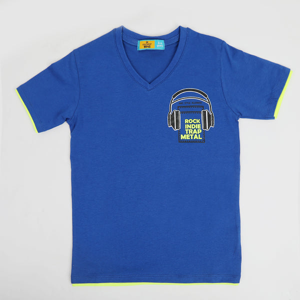 Eminent Boys Half Sleeves T-Shirt - Olympic Blue, Boys T-Shirts, Eminent, Chase Value