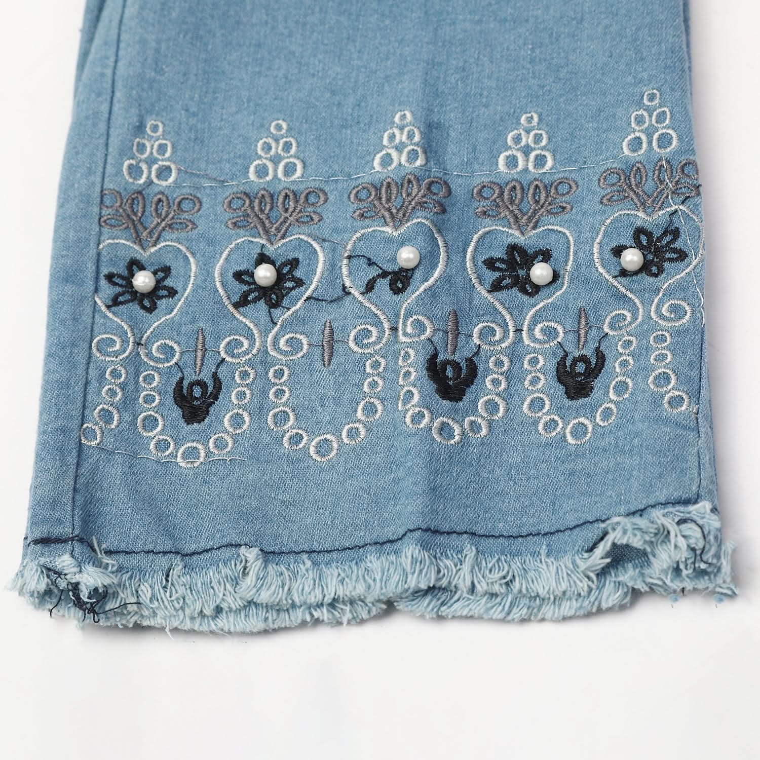 Girl's Denim Pant - Light Blue, Girls Pants & Capri, Chase Value, Chase Value
