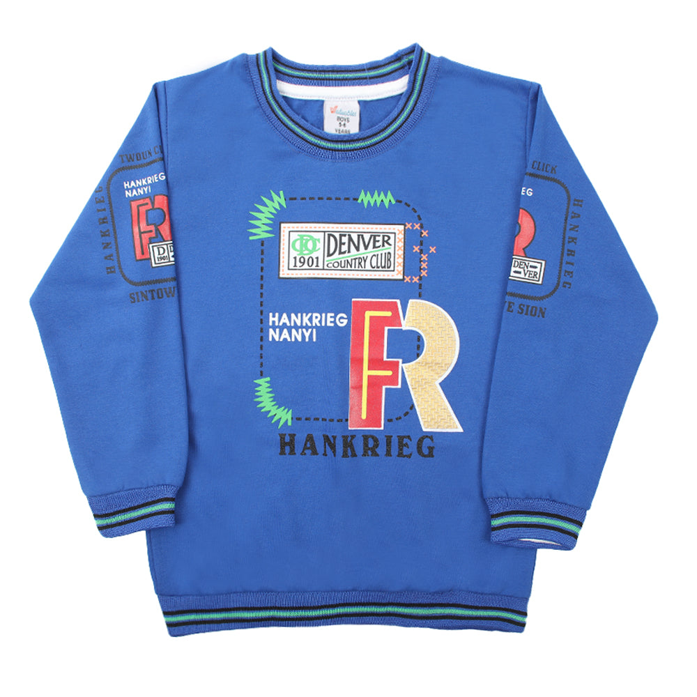 Boys Full Sleeves SweatShirt - Royal Blue, Boys Hoodies & Sweat Shirts, Chase Value, Chase Value