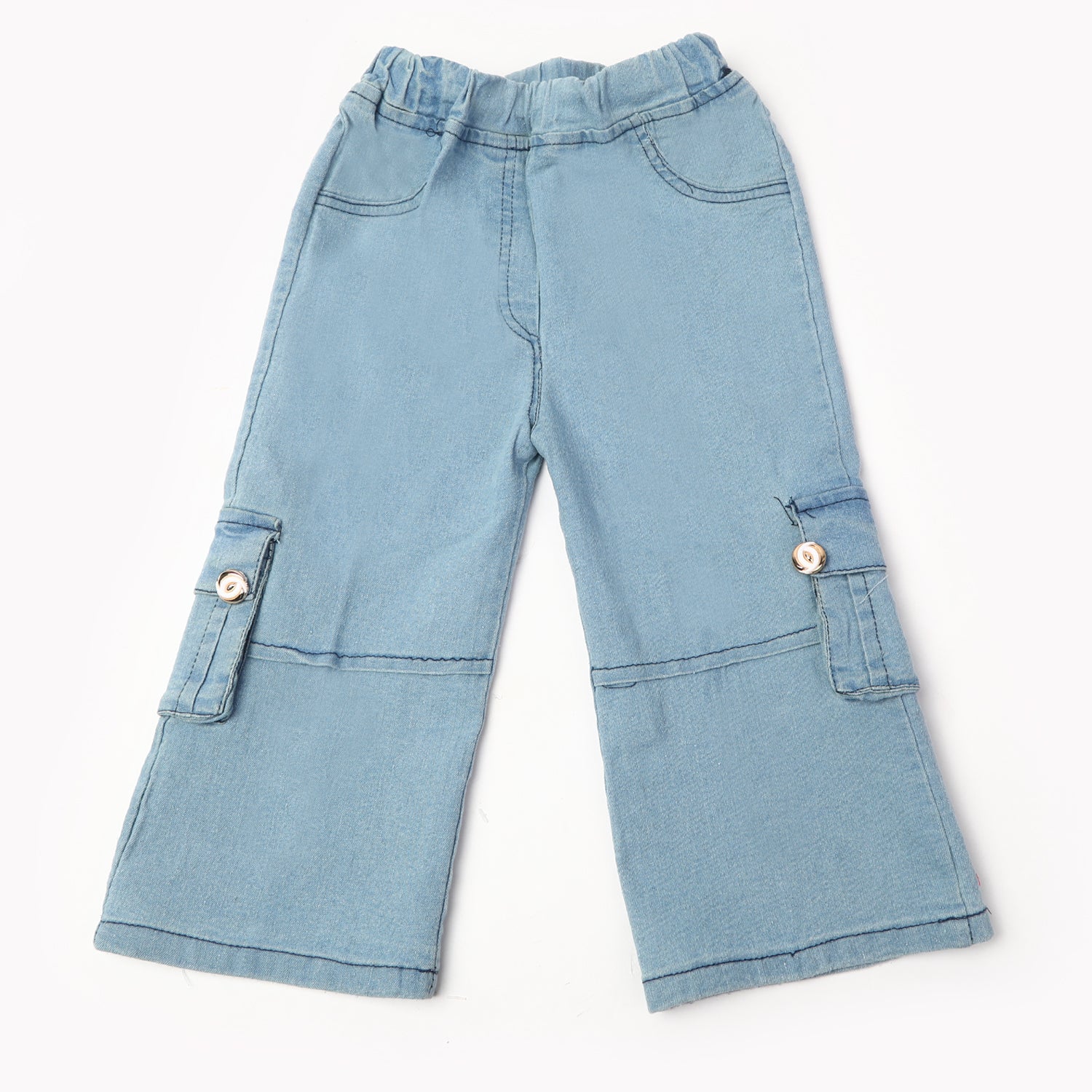 Girl's Denim Pant - Light Blue, Girls Pants & Capri, Chase Value, Chase Value