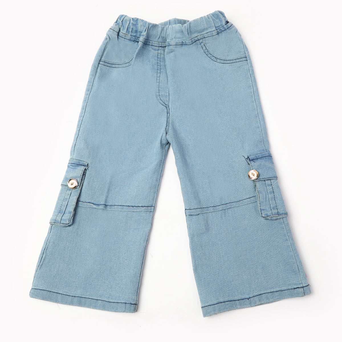 Girl's Denim Pant - Light Blue, Girls Pants & Capri, Chase Value, Chase Value