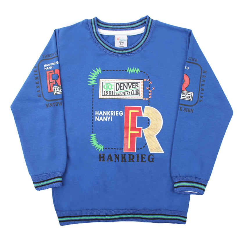 Boys Full Sleeves SweatShirt - Royal Blue