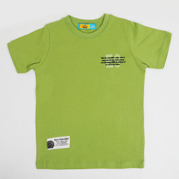 Eminent Boys Half Sleeves T-Shirt - Spin Green
