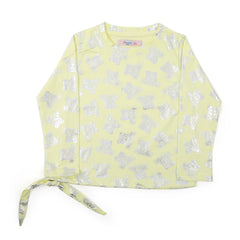Girls Full Sleeves T-Shirt - Lemon