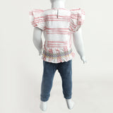 Girls Pant Suit - White, Girls Suits, Chase Value, Chase Value