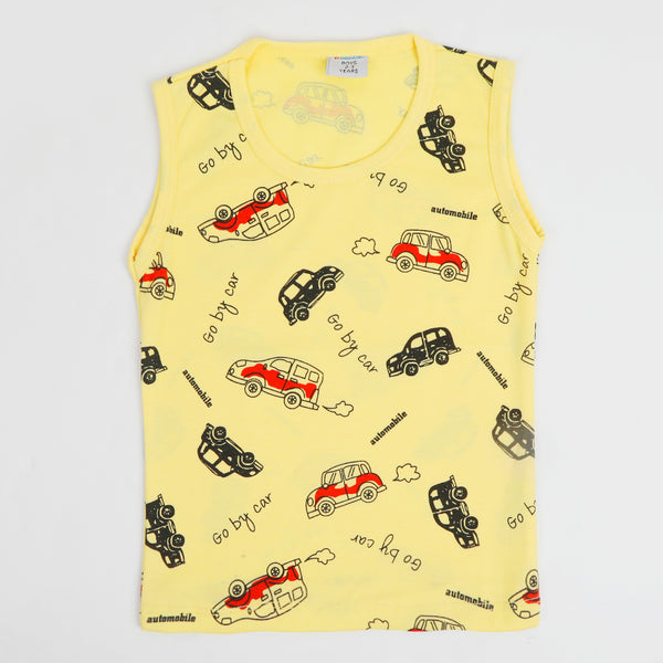 Boys Sando T-Shirt - Yellow