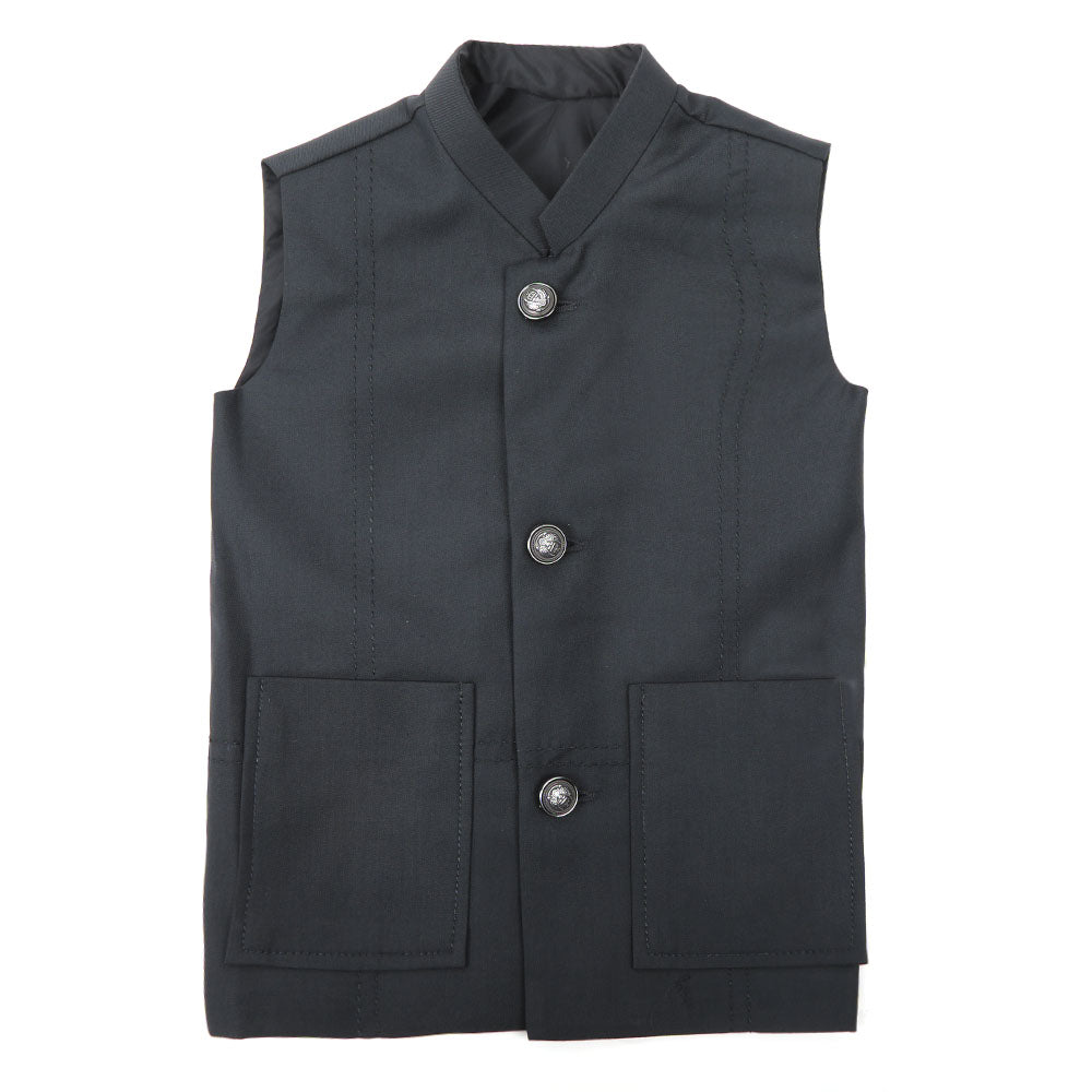 Eminent Boys Waist Coat - Black, Boys Waistcoats, Eminent, Chase Value