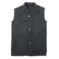 Eminent Boys Waist Coat - Black