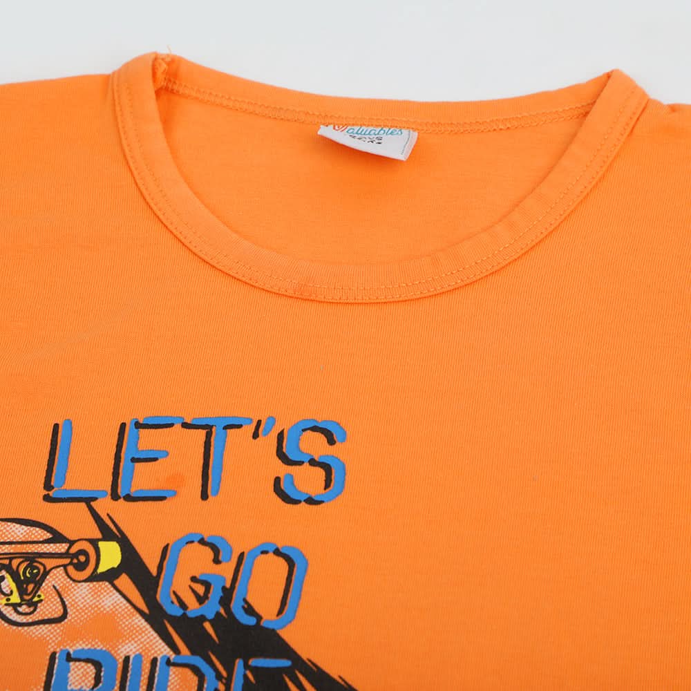 Boys Sando T-Shirt - Orange, Boys Sando, Chase Value, Chase Value