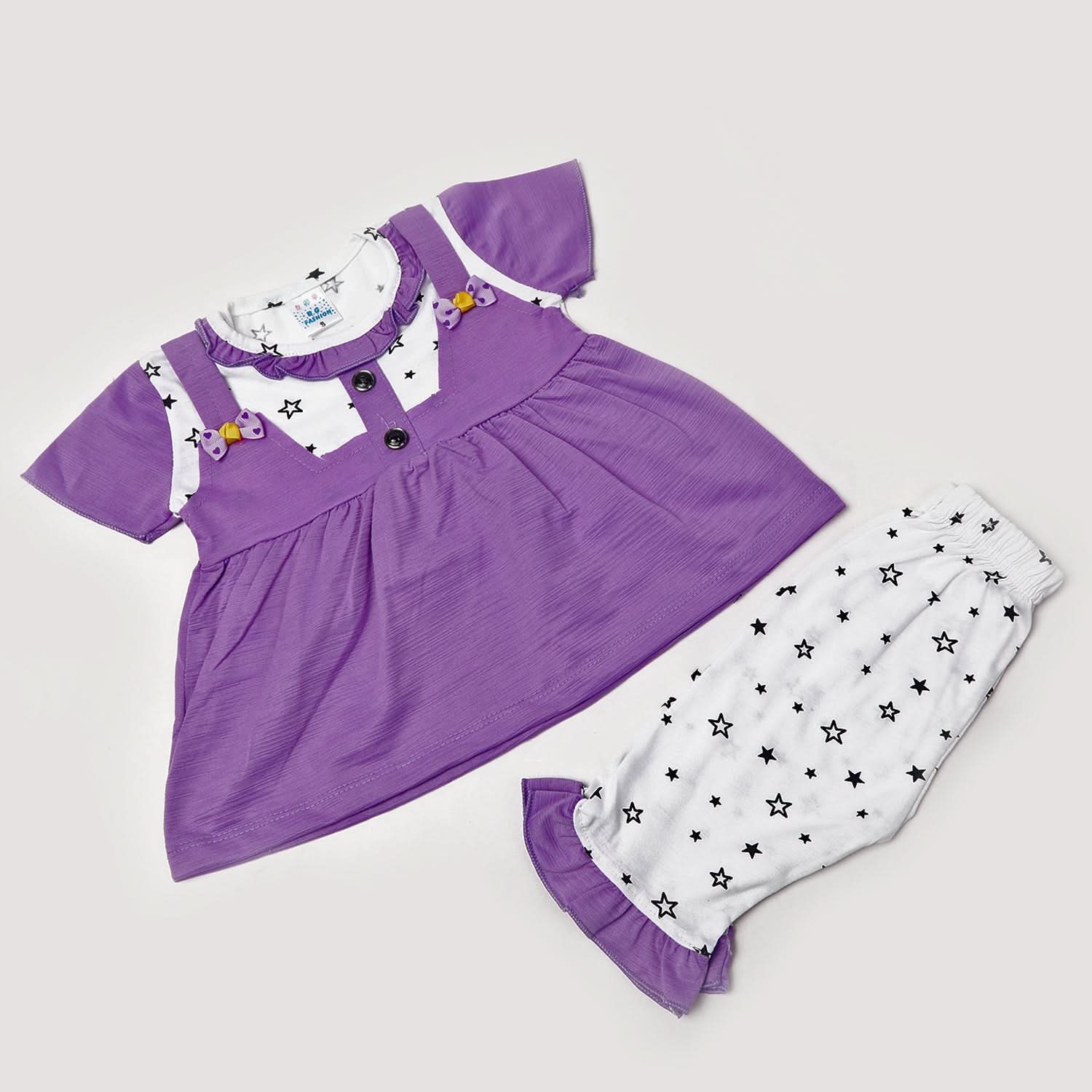 Girls Half Sleeves Suits - Purple, Girls Suits, Chase Value, Chase Value