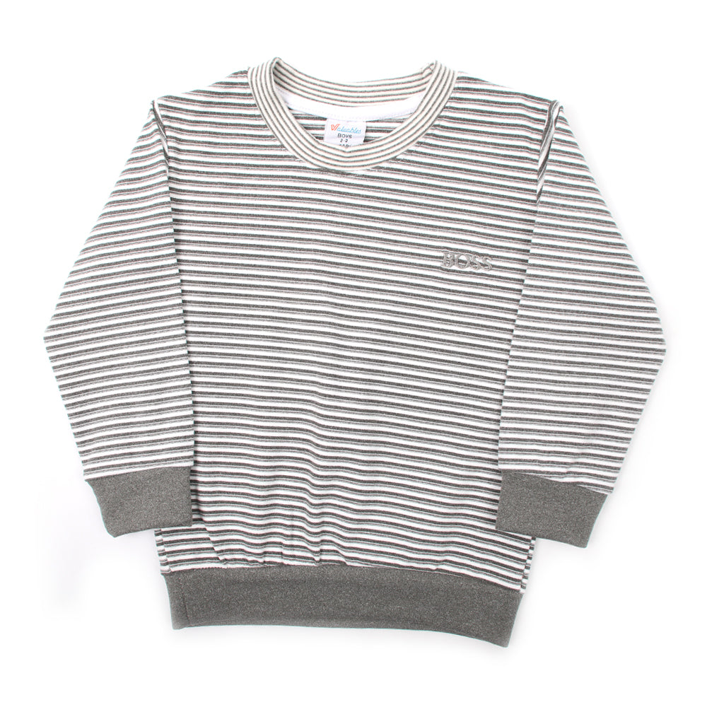 Boys Full Sleeves T-Shirt - Grey, Boys T-Shirts, Chase Value, Chase Value
