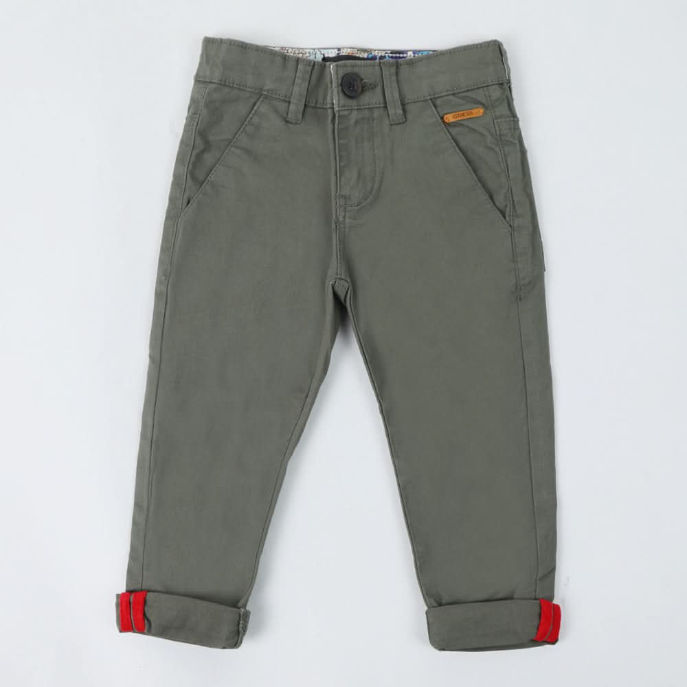 Boys Chino Cotton Pant - Olive Green, Boys Pants, Chase Value, Chase Value
