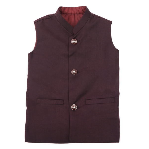 Eminent Boys Waist Coat - Maroon