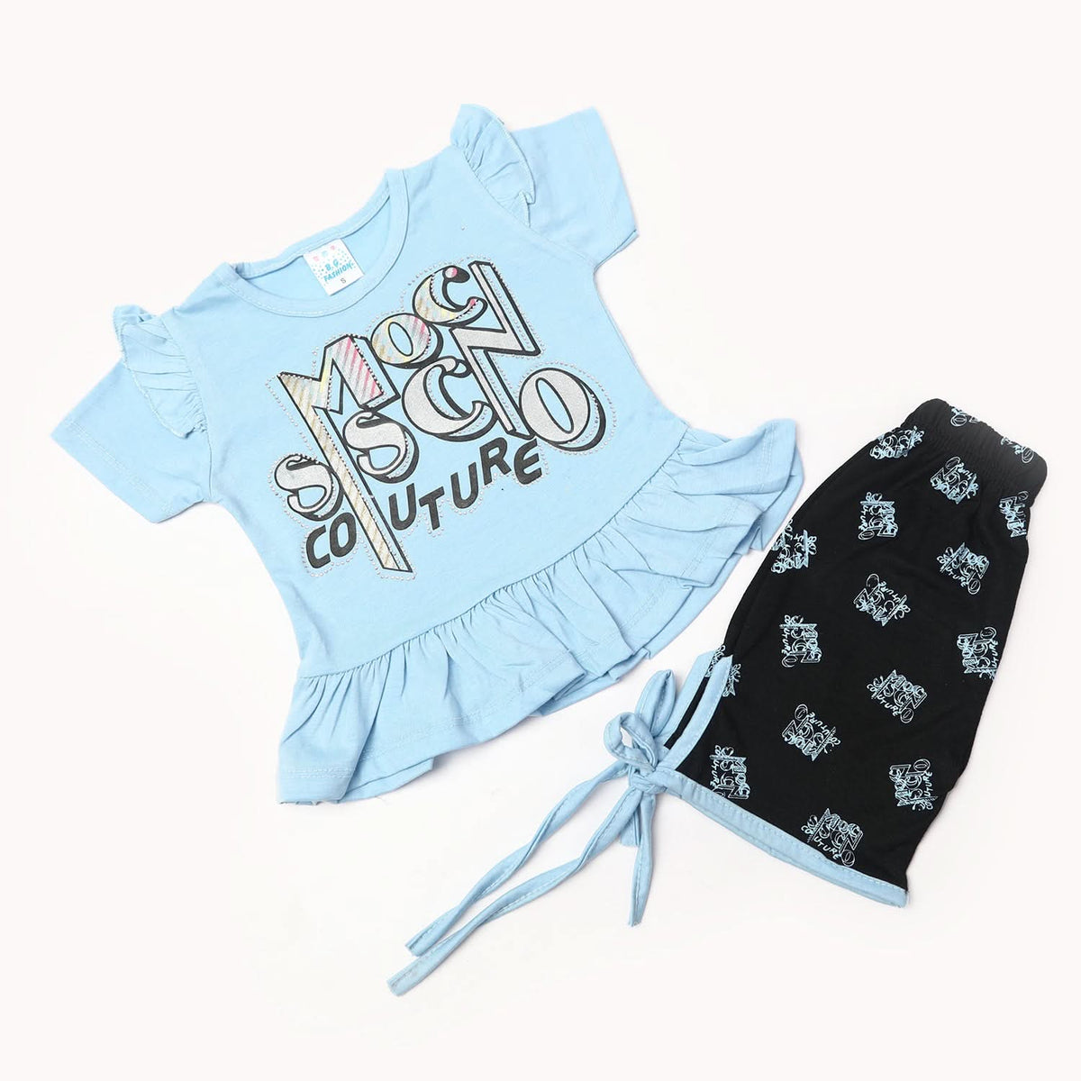 Girls Half Sleeves Suits - Blue, Girls Suits, Chase Value, Chase Value