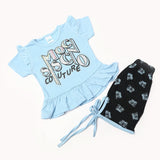 Girls Half Sleeves Suits - Blue, Girls Suits, Chase Value, Chase Value