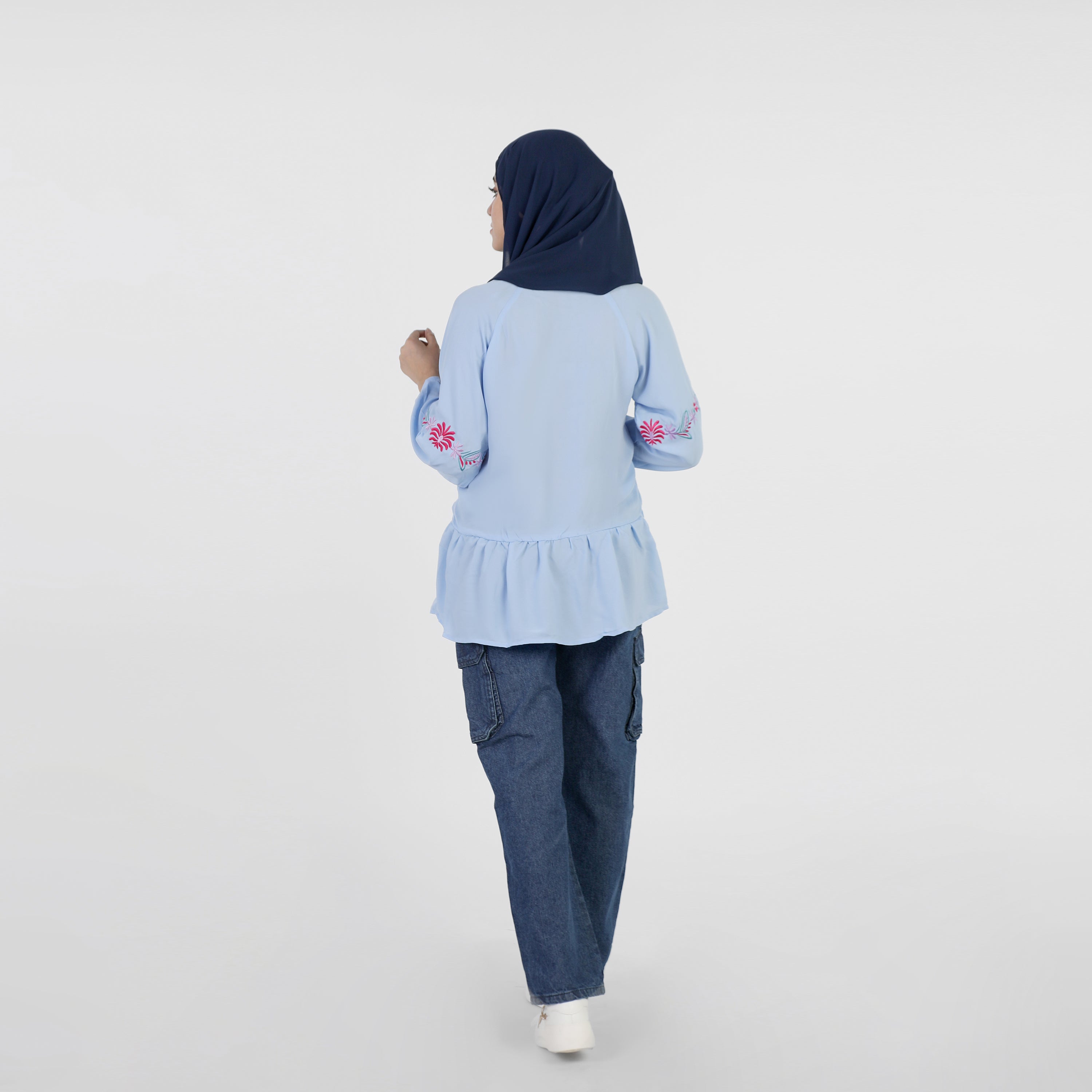 Women's Western Top - Light Blue, Women T-Shirts & Tops, Chase Value, Chase Value