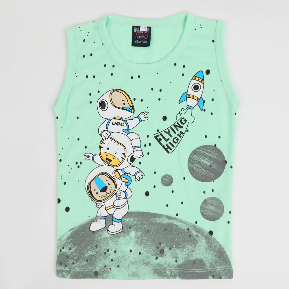 Boys Sando T-Shirt - Light Green, Boys Sando, Chase Value, Chase Value