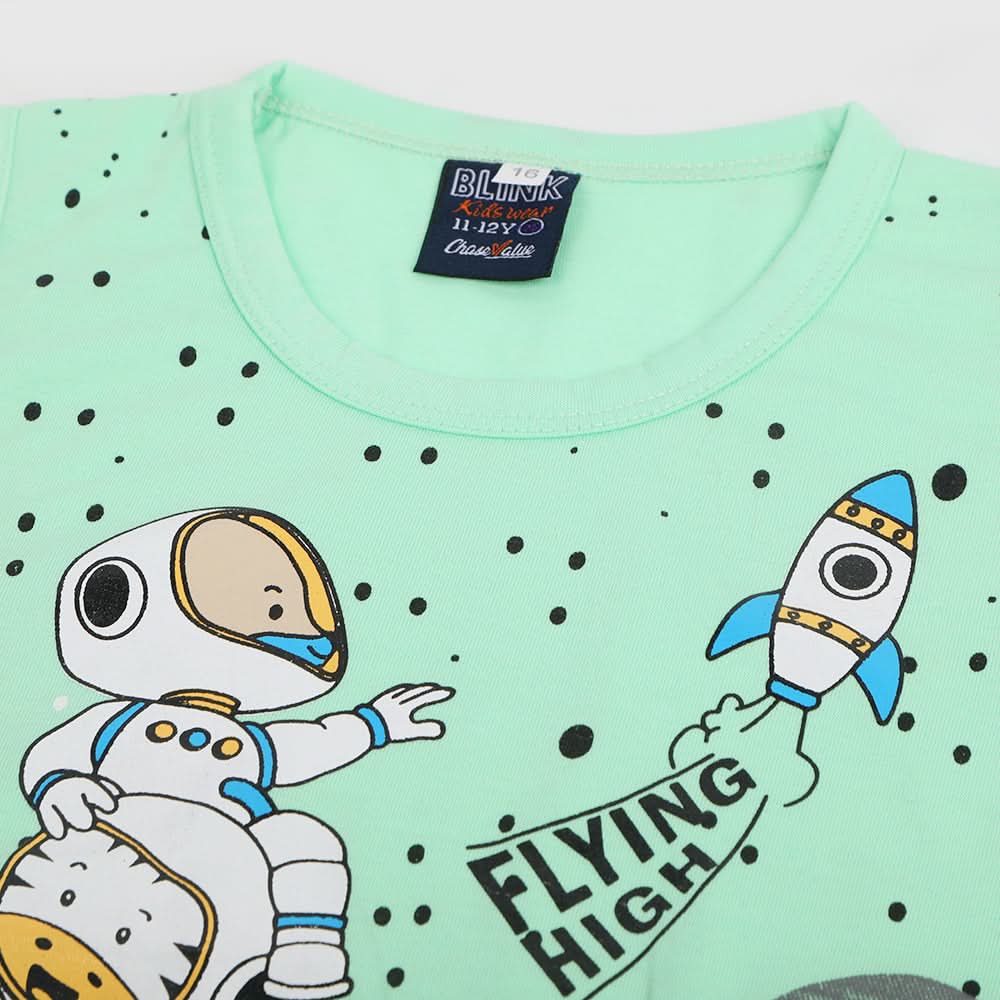 Boys Sando T-Shirt - Light Green, Boys Sando, Chase Value, Chase Value