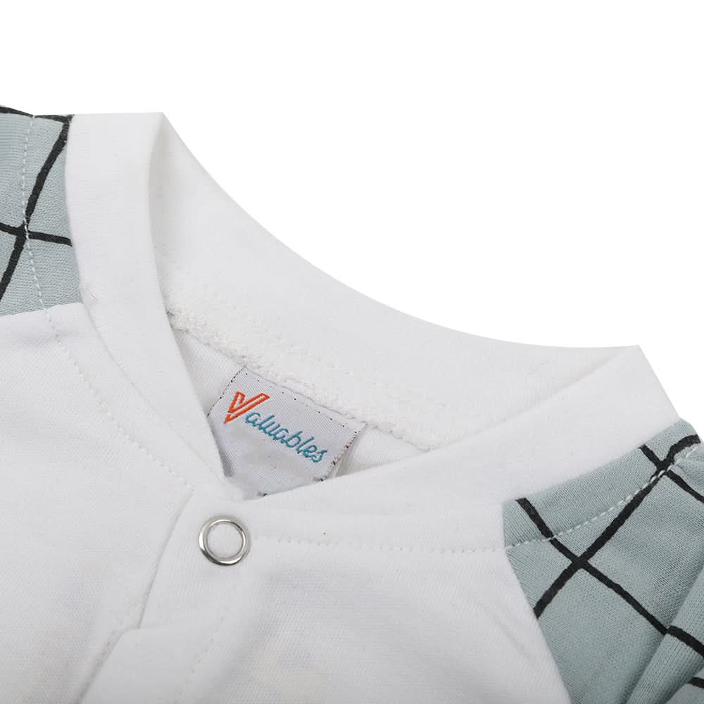Newborn Boys Full Sleeves 2pcs Suit - Light Grey, Newborn Boys Sets & Suits, Chase Value, Chase Value